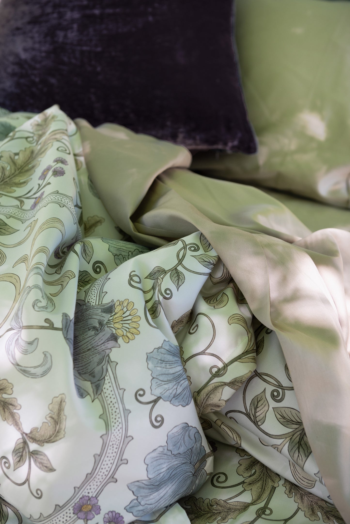 Arabella Printed Sateen Duvet Covers & Shams