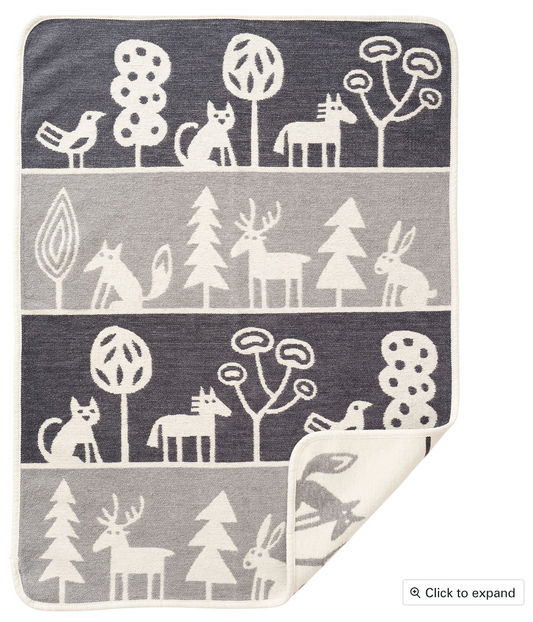 Organic Cotton Baby Blankets - Wildlife