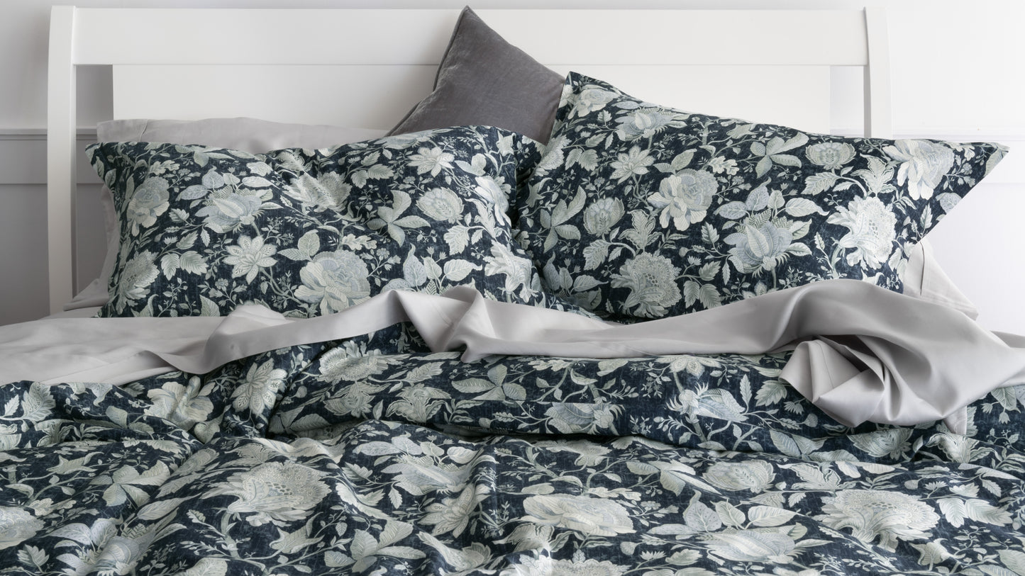 Somerset Printed Sateen Duvet Covers & Shams